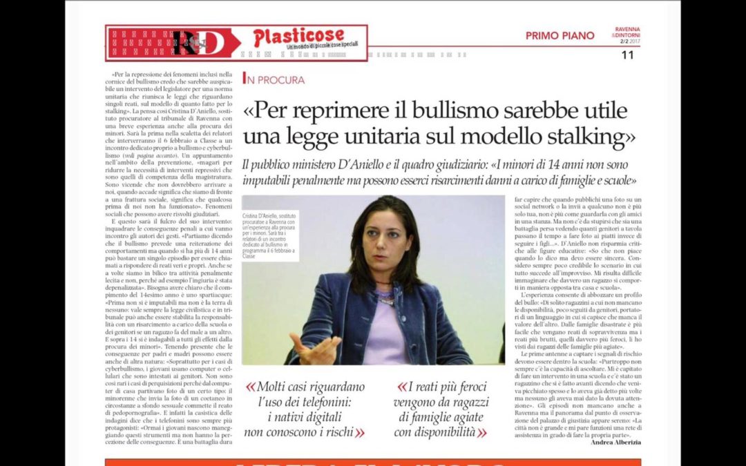 «Bullismo, la scuola deve essere attenta ai segnali di disagio»: a Classe un incontro con i genitori delle elementari